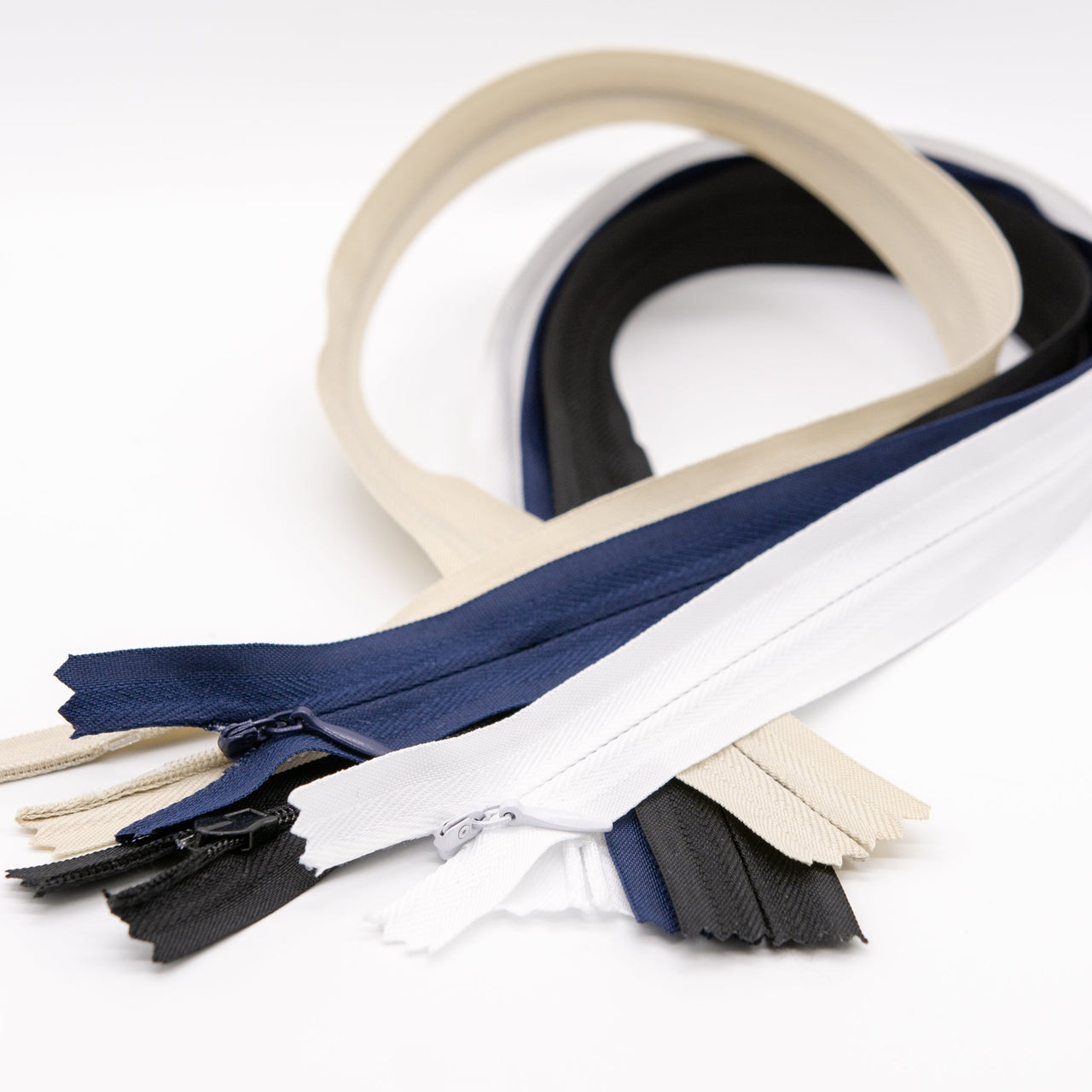 Invisible Zips, Tape Type Closed End