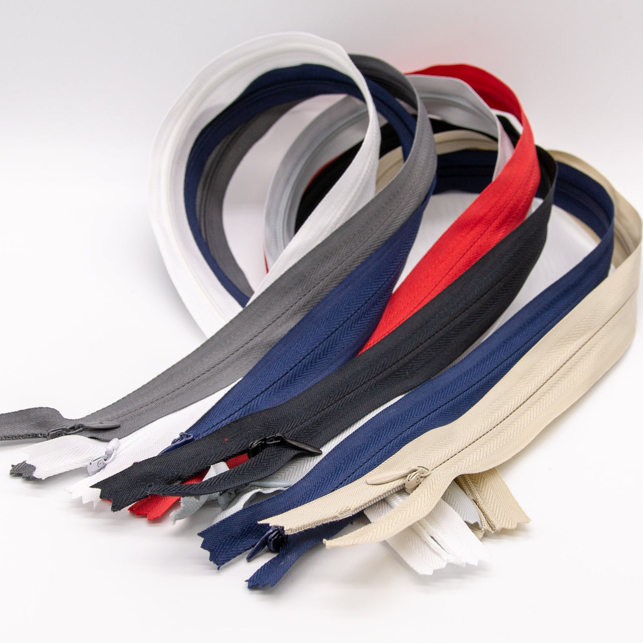 Invisible Zips, Tape Type Closed End